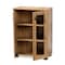 Baxton Studio Mason Modern and Contemporary Oak Brown Finished Wood 2-Door Storage Cabinet with Glass Doors 189-11976-ZORO - alternate 8